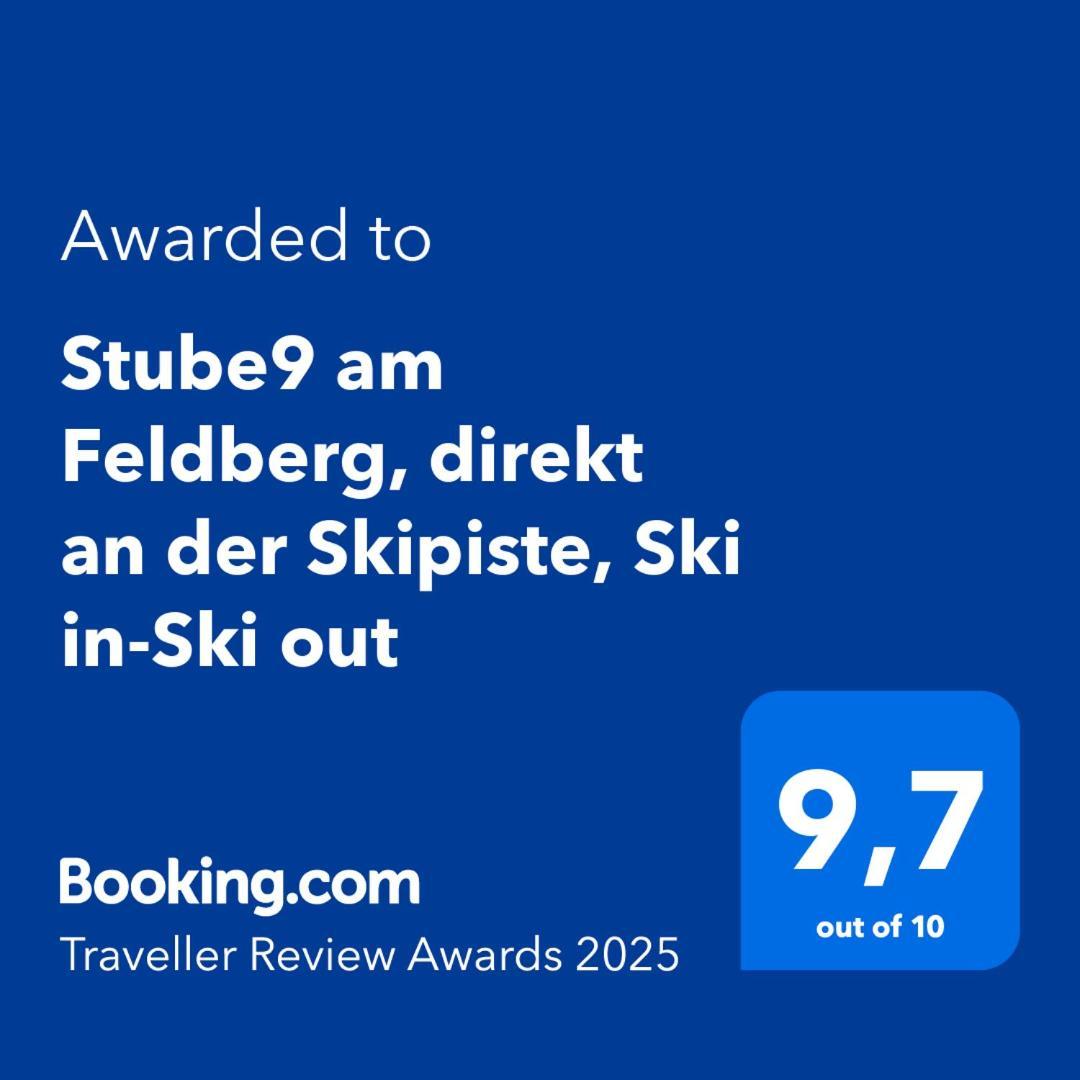 Stube9 Am Feldberg, Direkt An Der Skipiste, Ski In-Ski Out Feldberg  Eksteriør bilde